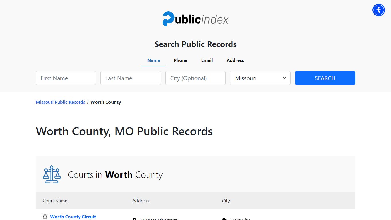 Worth County, MO Public Court, Arrest and Inmate Records - ThePublicIndex