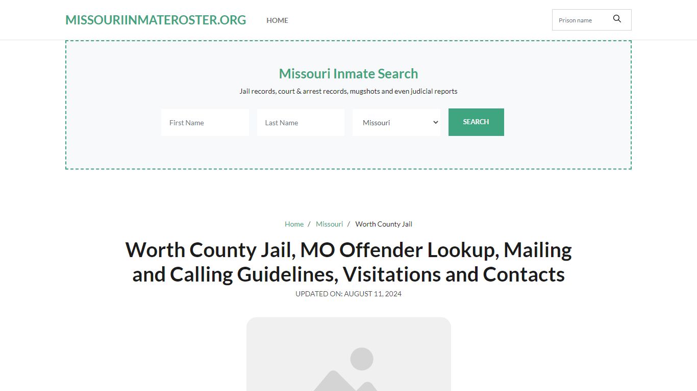 Worth County Jail, MO: Inmate Search Options, Visitations, Contacts